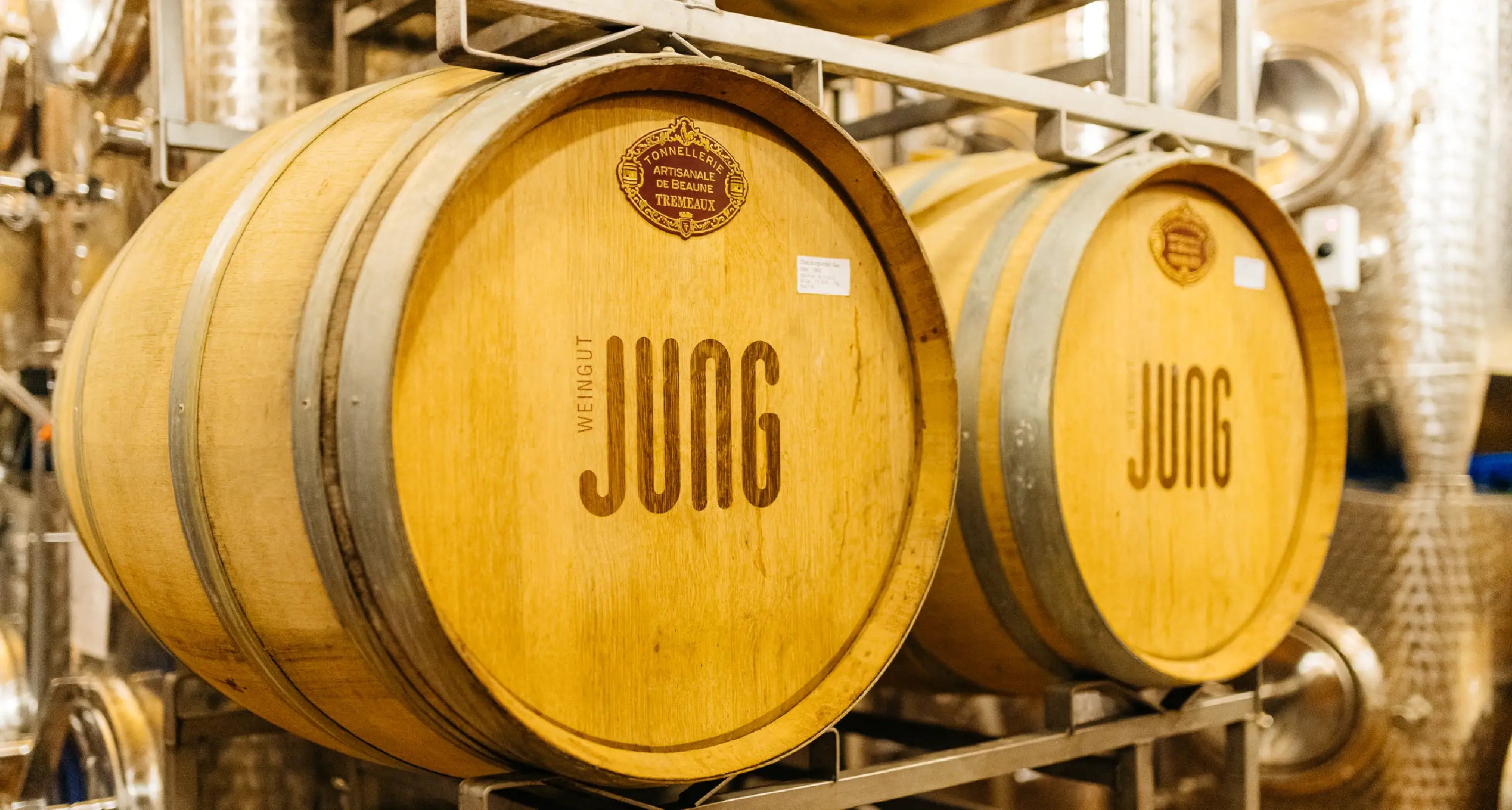 Weingut Jung Weinkeller Weinfass